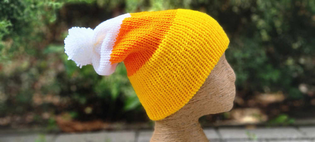 The KvH Slouch Beanie - Candy Corn
