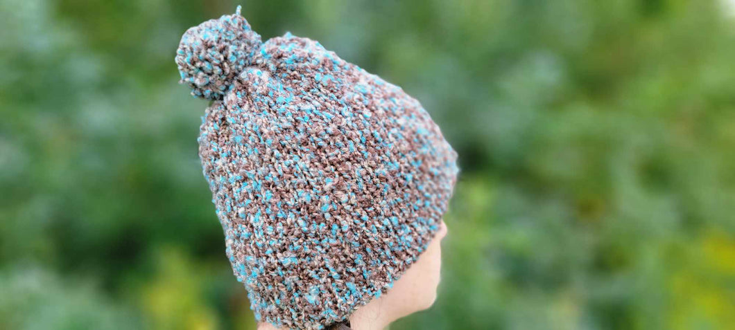 The KvH Non-Slouch Beanie - Teal Woodland