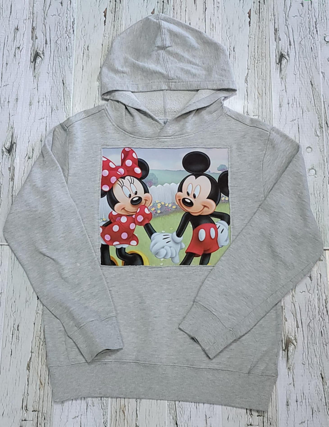 Grey Minnie & Mickey Hoodie