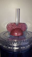 Load image into Gallery viewer, Lime Minnie Mouse Straw Topper
