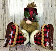 Load image into Gallery viewer, Red Plaid Gnome
